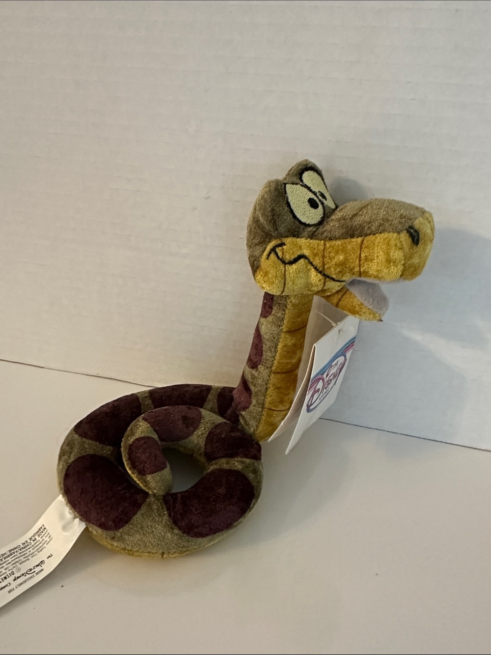 Disney Brown and Yellow Plush Snake Stuffed Animal
